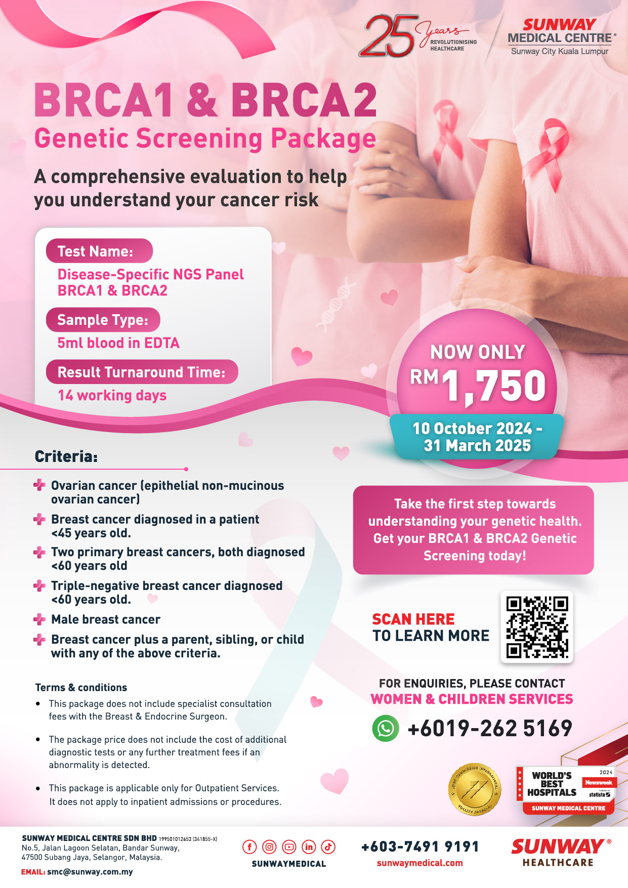 BRCA1 & BRCA 2 Genetic Screening Package