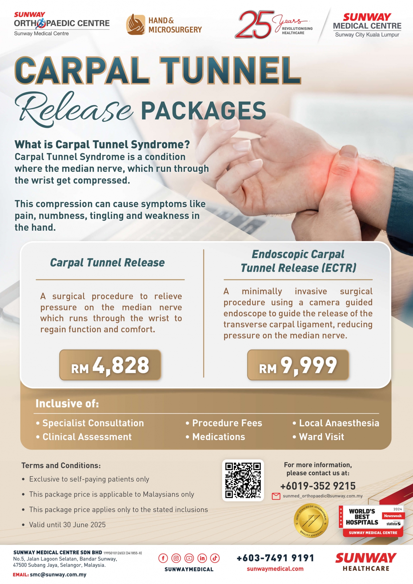 Carpal Tunnel Release Packages