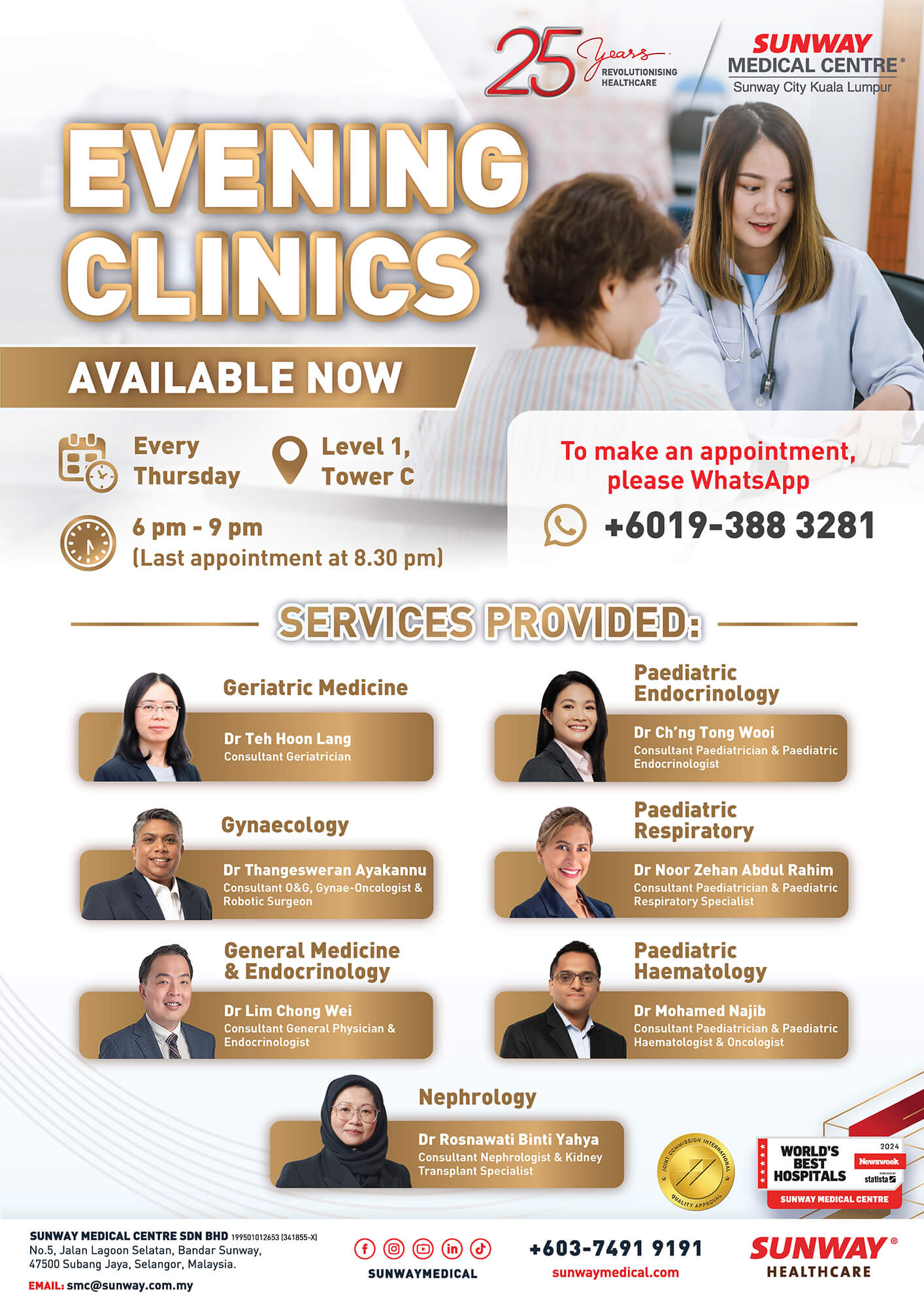 Evening Clinics Now Available