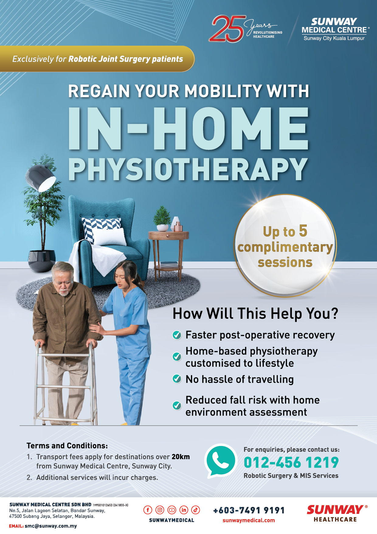 Expert In-Home Physiotherapy Services for Robotic Joint Surgery Patients