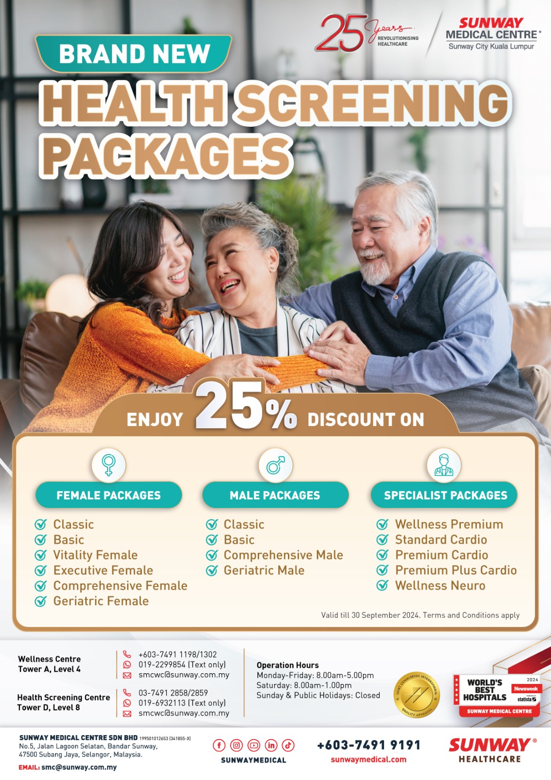 New Health Screening Packages