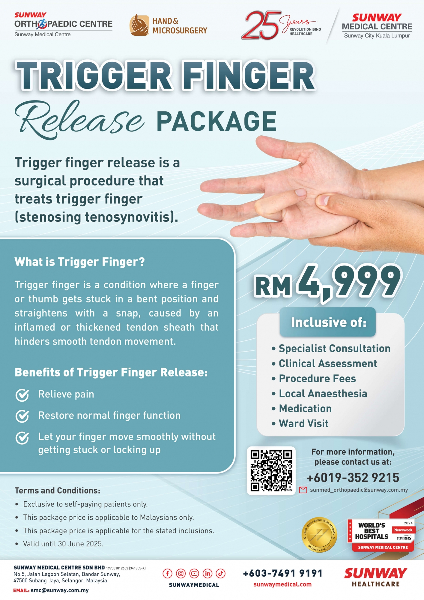 Trigger Finger Release Package