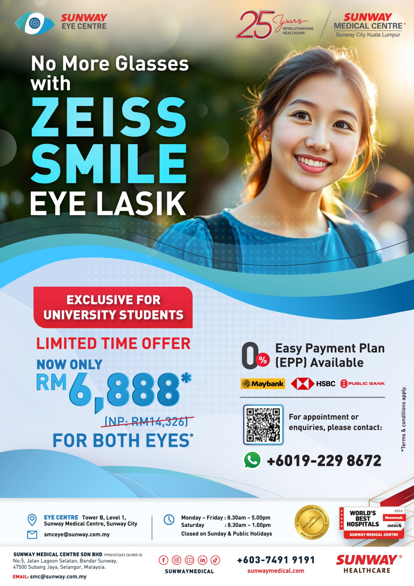 ZEISS SMILE Eye LASIK Package: Special Offer for University Students